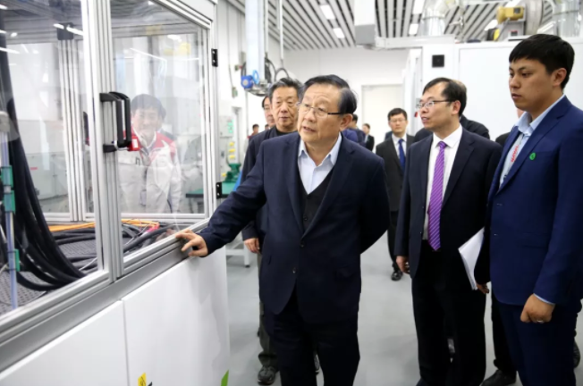 中国科学技术协会主席万钢参观长城汽车氢能技术中心