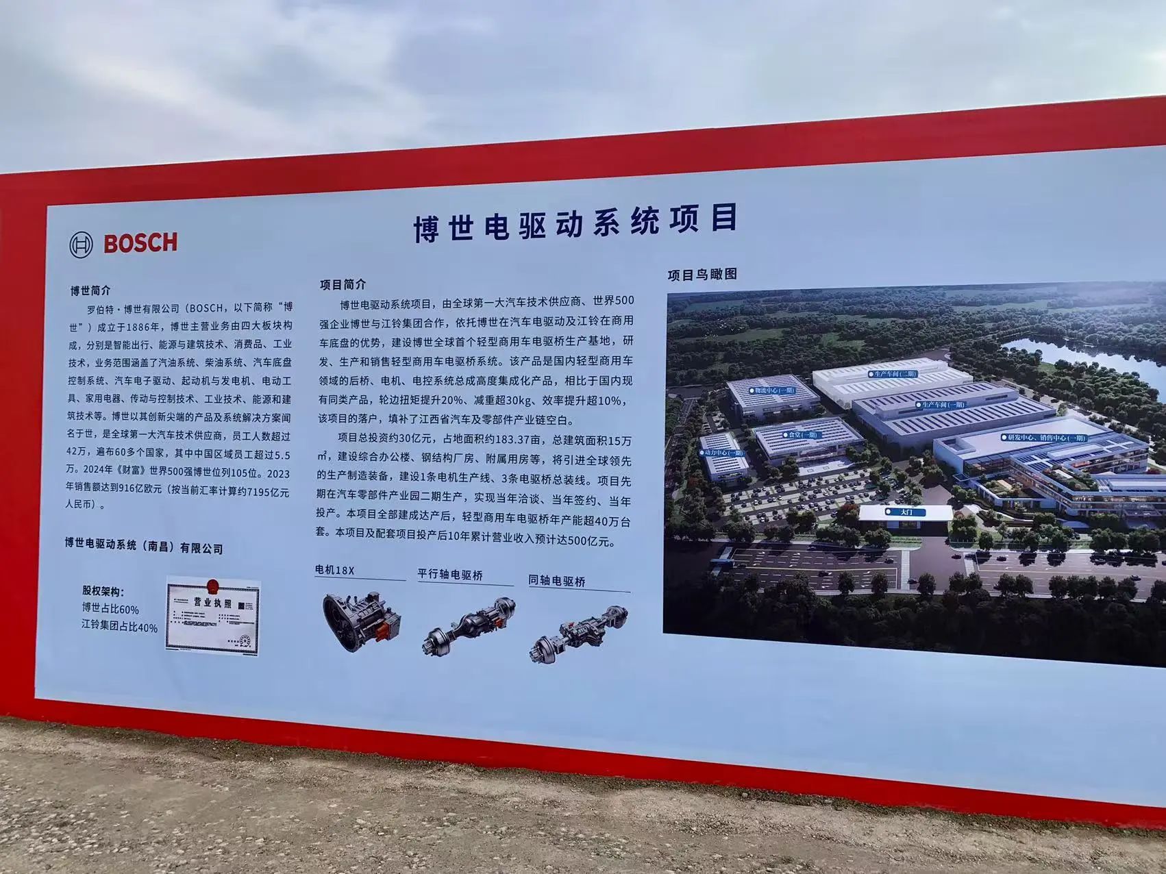 江西南昌博世电驱动系统项目